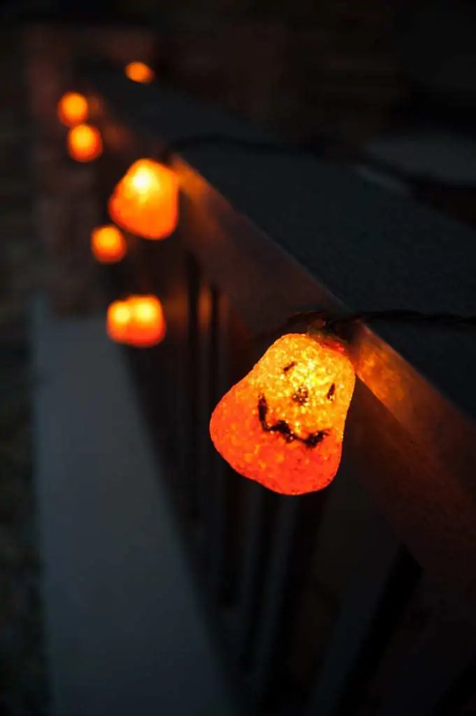 Glowing Pumpkin light strand
