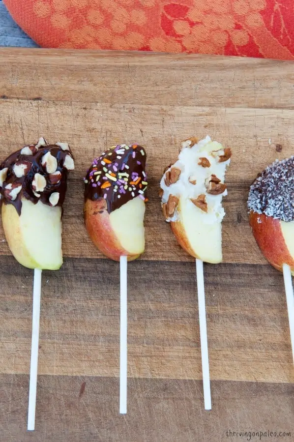 Chocolate Covered Apples Recipe and video tutorial by Thriving on Paleo (Paleo, gluten-free)