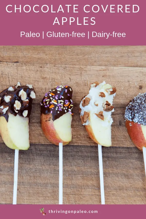 paleo chocolate covered apples