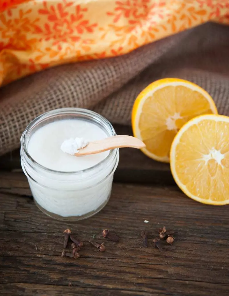 Orange & Clove Homemade Deodorant by Thriving On Paleo