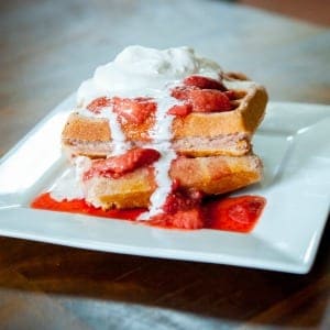 paleo strawberry waffle recipe