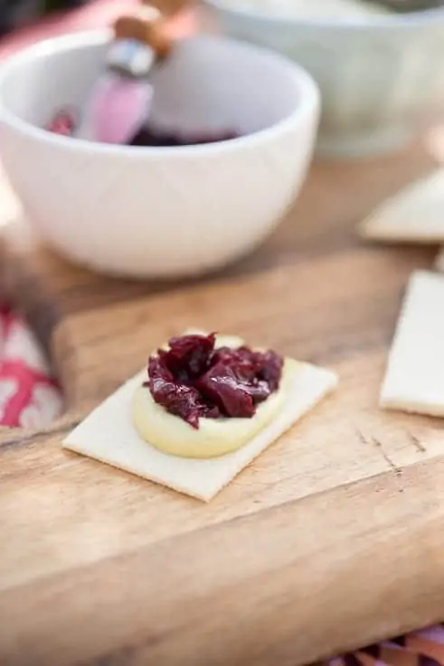 Basil Cashew Spread with Cherry Balsamic Compote by Thriving On Paleo