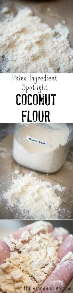Paleo Ingredient Spotlight: Coconut Flour by Thriving On Paleo. What is coconut flour and what can it be used for?