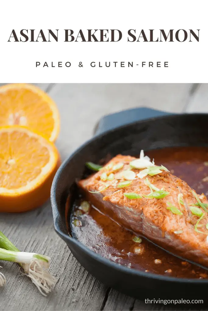 Asian Baked Salmon - a Paleo, gluten-free main dish seafood recipe