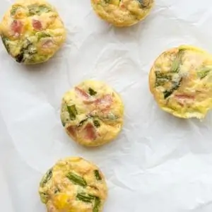 Paleo Asparagus Breakfast Egg Muffins