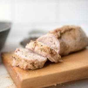 This Paleo Mustard & Fennel Roast Pork Tenderloin recipe is a delicious fall or winter dinner. This main dish recipe is gluten-free, Whole30-compliant, and dairy-free. #paleo #pork #recipe #gluten-free #whole30
