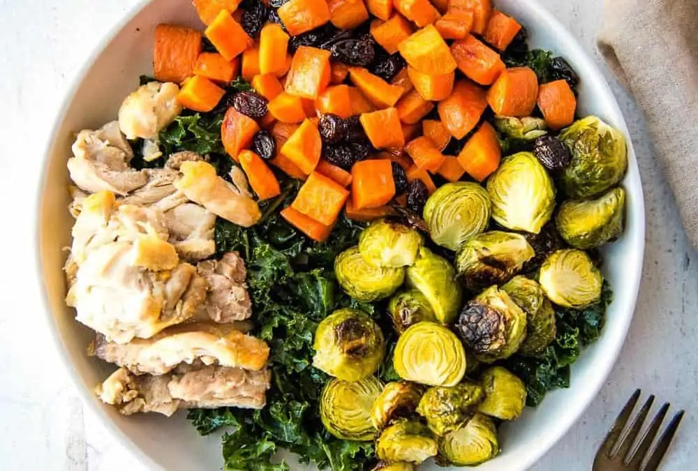 Brussels and Candied Carrots Bowl (Paleo, AIP)
