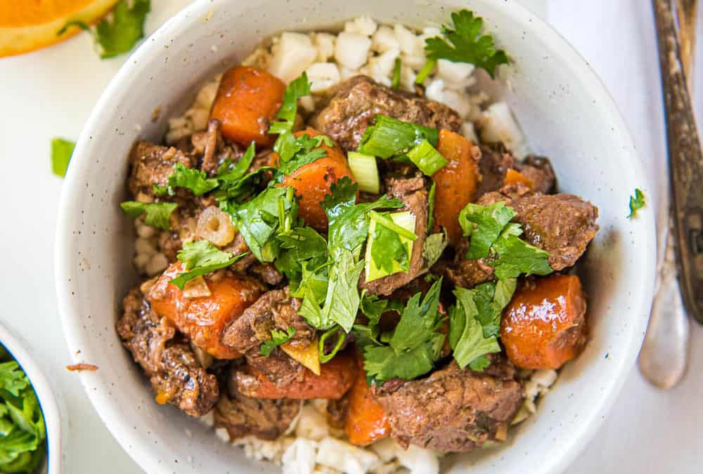 Orange Ginger Slow Cooker Beef(Paleo, Whole30, AIP)